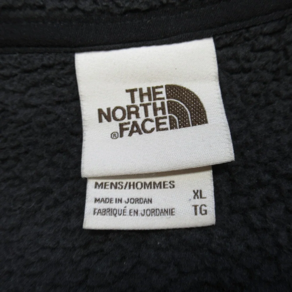 The North Face Jacket Mens XL Gray Pockets Gordon Lyons‎ Full Zip Knit Fleece
